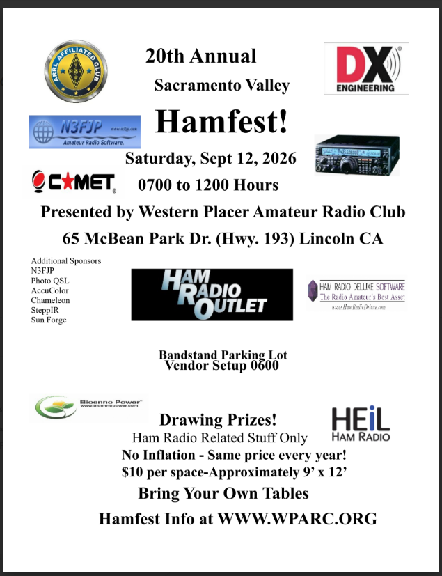 Ham Fest 26 Flyer
